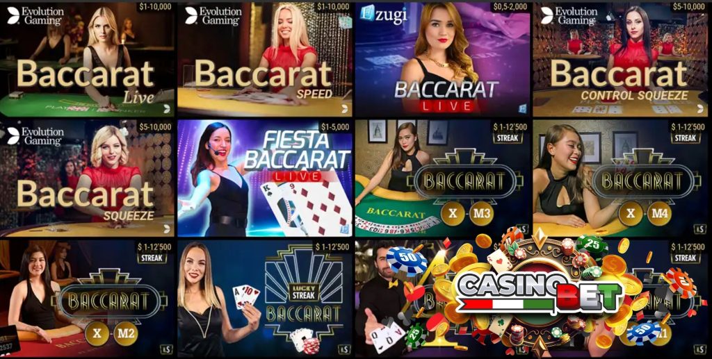 játékok Baccarat online kaszinók.