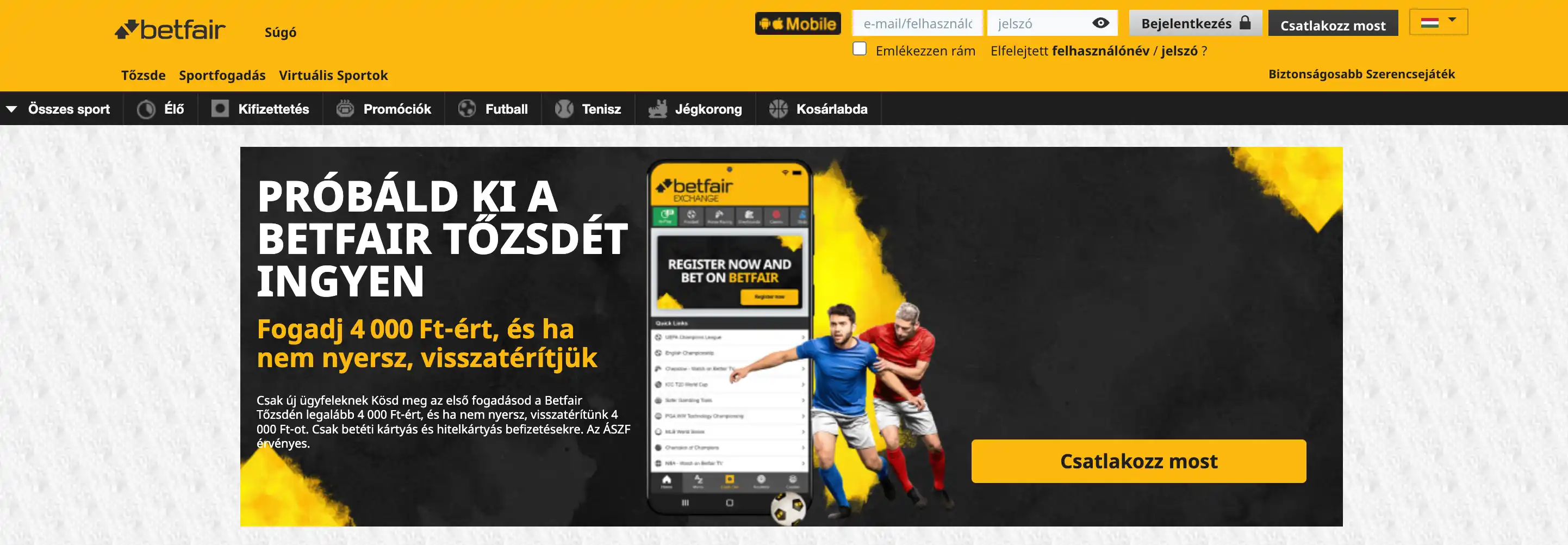 Betfair kaszinó.